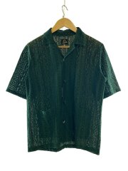 画像：Cabana Shirt/半袖シャツ/総レース素材/XS/コットン/GRN/kp184