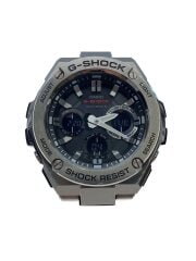 画像：ソーラー腕時計・G-SHOCK/デジアナ/ステンレス/SLV/SLV//