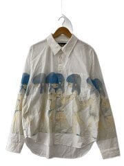 画像：yumin ha/長袖シャツ/L/コットン/WHT/無地/hug dress shirt//