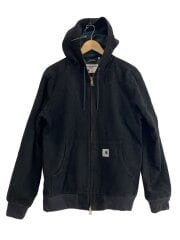 画像：ジップパーカー/M/コットン/BLK/akk08//