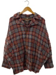 画像：長袖シャツ/--/コットン/GRY/チェック/VW-CR-77406