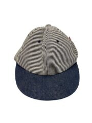 画像：キャップ/コットン/ホワイト/ストライプ/メンズ/1001731