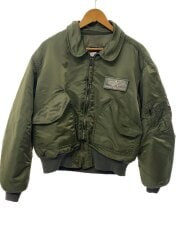 画像：フライトジャケット/L/ナイロン/グリーン/無地/8405-00-1001-1518