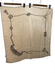 画像：スカーフ/シルク/BEG/レディース