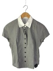 画像：半袖ブラウス/--/コットン/マルチカラー/千鳥格子