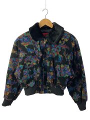 画像：ブルゾン/M/コットン/BLK/花柄/348146