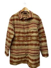 画像：カバーオール/--/ウール/BRW/総柄/80s/ネイティブ柄