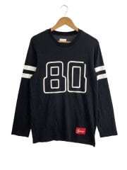 画像：長袖Tシャツ/M/レーヨン/BLK