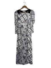 画像：7分袖ワンピース/0/ポリエステル/WHT/LWFO241019