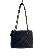 画像：トートバッグ/レザー/NVY/スレ有り