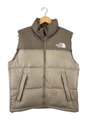 画像：NUPTSE VEST_ヌプシベスト/M/ナイロン/KHK/ND92338/シミ、汚れ有り//