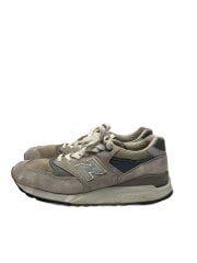 画像：シューズ/28cm/GRY/スウェード/M998/内側にダメージ