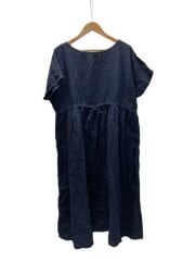 画像：半袖ワンピース/--/ヘンプ/BLK/無地/01173-1088-1