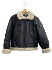 画像：B-3/ムートンジャケット/2000年/レザージャケット・ブルゾン/M/牛革/BLK/B9912