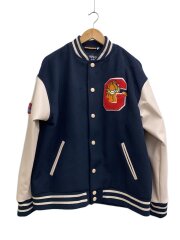 画像：キャラジャン/スタジャン/3L/ポリエステル/NVY/ガーフィールド