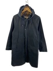 画像：HOODED HUNTING COAT/コート/38/コットン/BLK/1902199/肩周り変色有