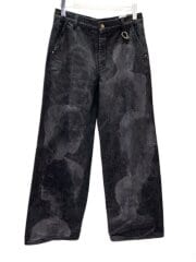 画像：BASALT DENIM LASER BLACK/ストレートパンツ/M/コットン/BLK