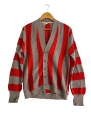 画像：カーディガン(厚手)/50s-60s/40/--/GRY/ストライプ//