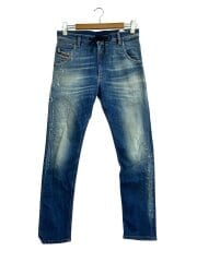 画像：ボトム/--/コットン/BLU/RN93243/CA25594/クルーリージョグジーンズ/イタリア製