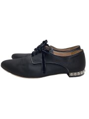 画像：レースアップシューズ/37.5/BLK