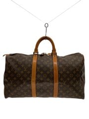 画像：キーポル50_モノグラム・キャンバス/PVC/BRW/総柄