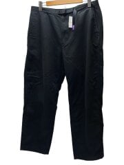 画像：STRETCH TWILL WIDE TAPERED PANTS/36/コットン/BLK
