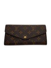 画像：2)ポルト・フォイユ・サラ_モノグラム・キャンバス/PVC/BRW/レディース