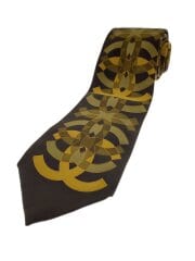 画像：ココマーク ネクタイ/シルク/KHK/総柄