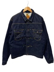 画像：z KAWS Denim Coverall Jacket/L/デニム/IDG/無地