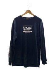 画像：fr2 doko rabbit planet tee/長袖Tシャツ/L/コットン/BLK//