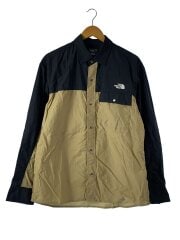 画像：L/S NUPTSE SHIRT_ロングスリーブヌプシシャツ/L/ナイロン/BEG