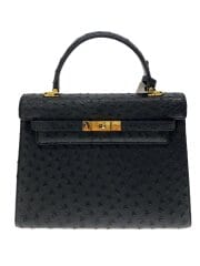 画像：ハンドバッグ/レザー/BLK