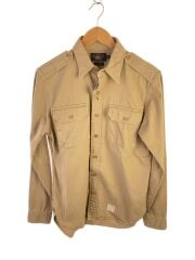 画像：長袖シャツ/S/コットン/BEG/HS-PM-YA-6005//