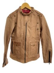 画像：シングルライダースジャケット/M/羊革/BRW/6201004