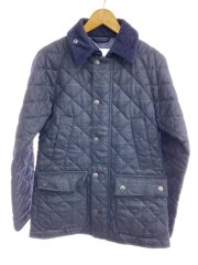 画像：キルティングジャケット/34/ウール/NVY/チェック/1802200