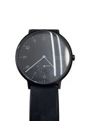 画像：クォーツ腕時計/アナログ/ラバー/BLK/BLK/AAREN