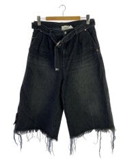 画像：22AW/RECYCLE DENIM CUT-OFF WIDE PANTS/M/コットン/GRY/22AW20PT193