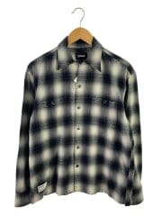 画像：長袖シャツ/L/コットン/BLK/チェック/782-4220003