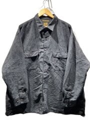 画像：R/長袖シャツ/--/ポリエステル/BLK/無地