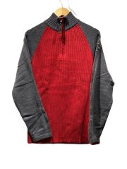 画像：S/00s/ギア/ハーフジップニット/XL/コットン/RED