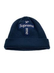 画像：20FW/Cross Box Logo Beanie/ニットキャップ/アクリル/NVY/メンズ/毛玉有//