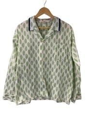 画像：VI/70s/80s/カナダ製/パジャマシャツ/コットン/GRN/総柄