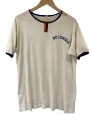 画像：VI/60s/ランタグ/BUCKNELL/リンガーTシャツ/肩襟襤褸/L/コットン/IVO