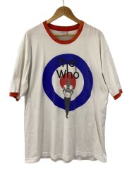 画像：VT/90s/The Who/リンガー/USA製/汚れ有/Acton/Tシャツ/XL/コットン/WHT