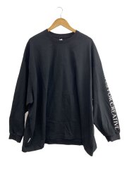 画像：長袖Tシャツ/XL/コットン/BLK
