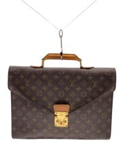 画像：セルヴィエット・コンセイエ_モノグラム・キャンバス/PVC/BRW/ダメージ多