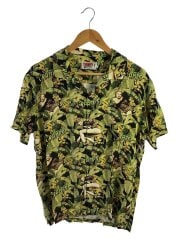 画像：アロハシャツ/L/レーヨン/GRN/総柄/02171AH07/CRAMPS