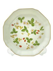 画像：プレート/WHT/ワイルドストロベリー/25cm