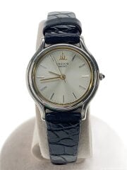 画像：クォーツ腕時計/アナログ/レザー/GLD/BLK/SS/4j81-0a40/背面刻印あり