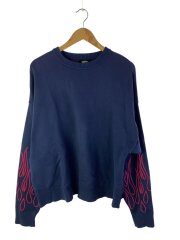 画像：ニット・セーター(厚手)/L/コットン/NVY/G02PO232